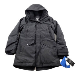 Vince Camuto Multi Pocket Parka Coat Mens‎ Small Black $395